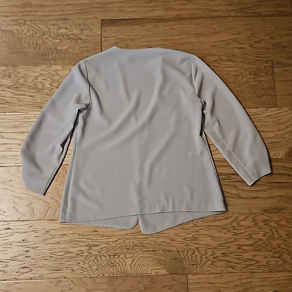 The Limited Open Front Blazer Tan Beige Medium Neutral Cardigan Jacket - Picture 7 of 7